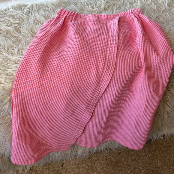 Bath robe Waffle knit wrap - Picture 4 of 5